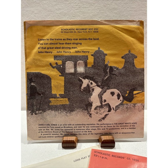 1970’s Scholastic Records John Henry Three Billy Goats Old Lady 33 1/3 RPM Lot - Picture 4 of 11